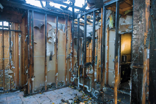 Professional Fire Board Up technician working in Irving, TX